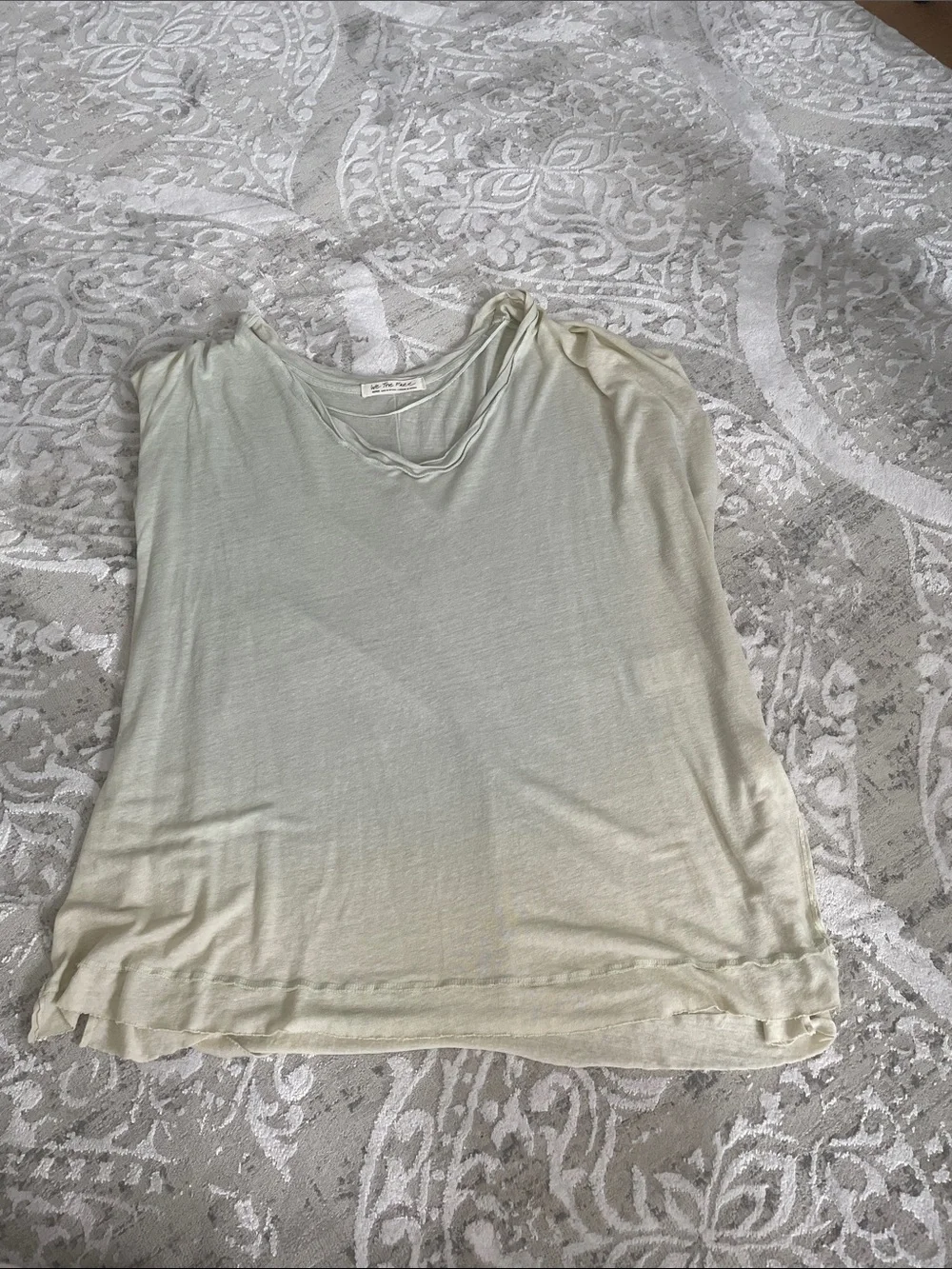 Free People Light Sage V-Neck Tank Top